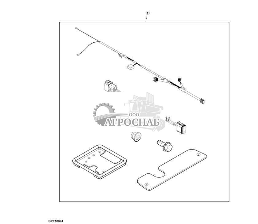 Навесное оборудование, комплект базы RTK, европейское исполнение 